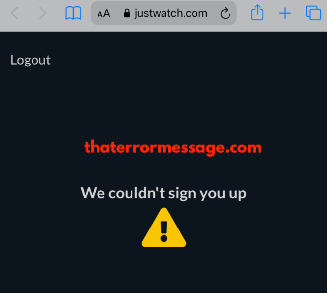 We Couldnt Sign You In Just Watch