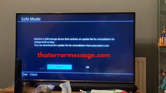 Connect Usb Storage Device Contains Update File Playstation