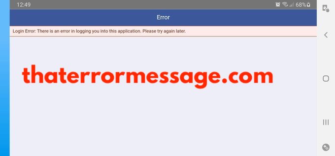 Login Error Logging Into This Application Panda Apk
