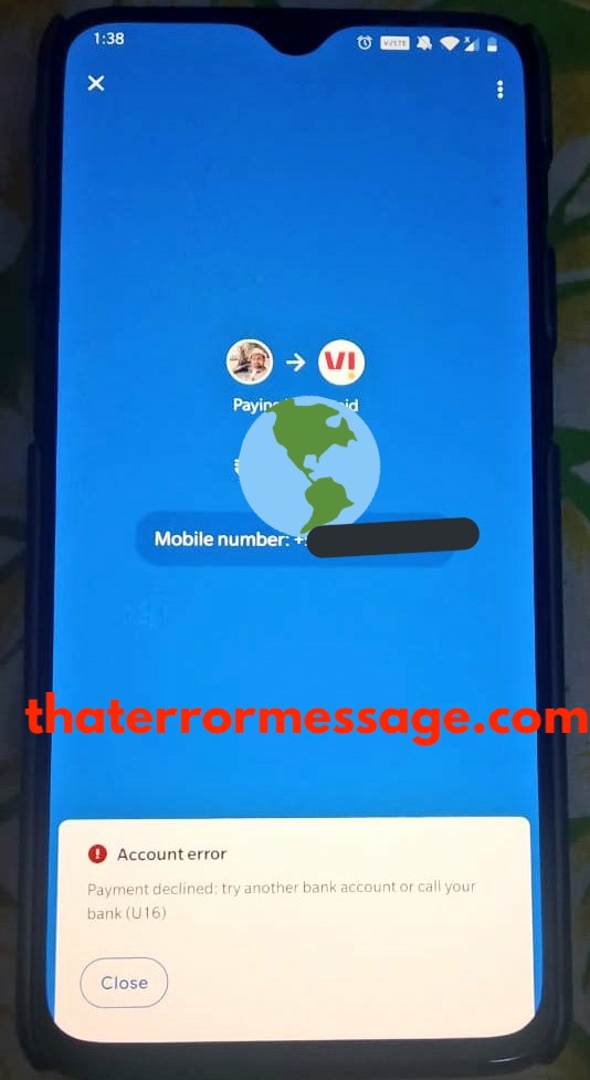 Payment Declined Google Pay