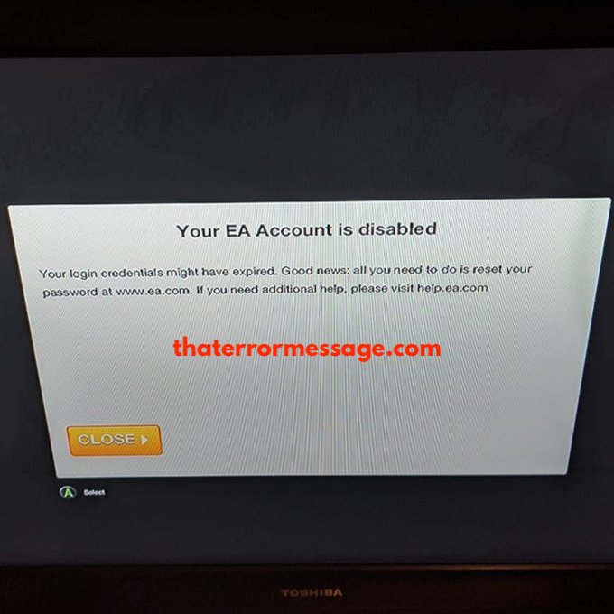 Your Ea Account Is Disabled