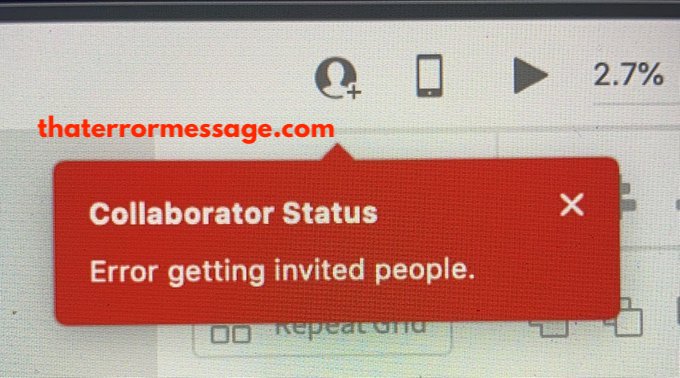Error Getting Invited People Adobe Xd