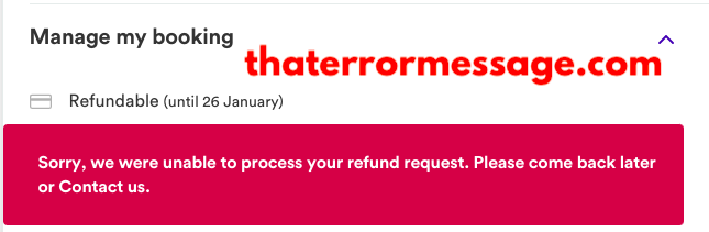 Sorry We Were Unable To Process Your Refund Request Trainline