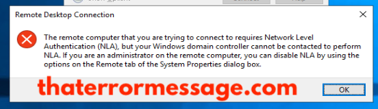 Remote Desktop Connection Nla