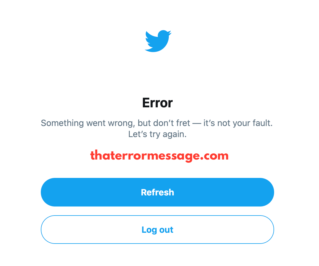 Something Went Wrong Error Twitter