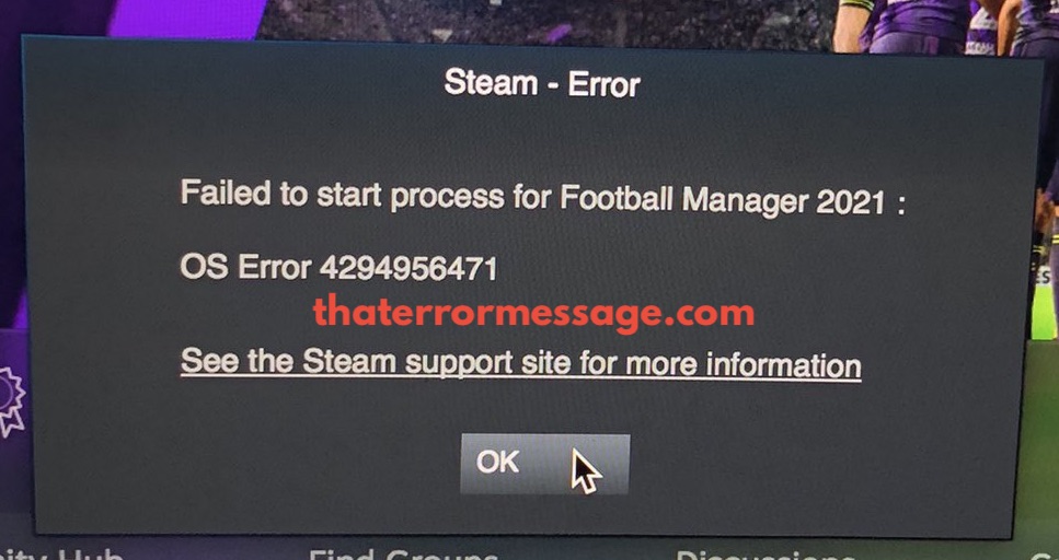 Failed To Start Process For Football Manager Steam