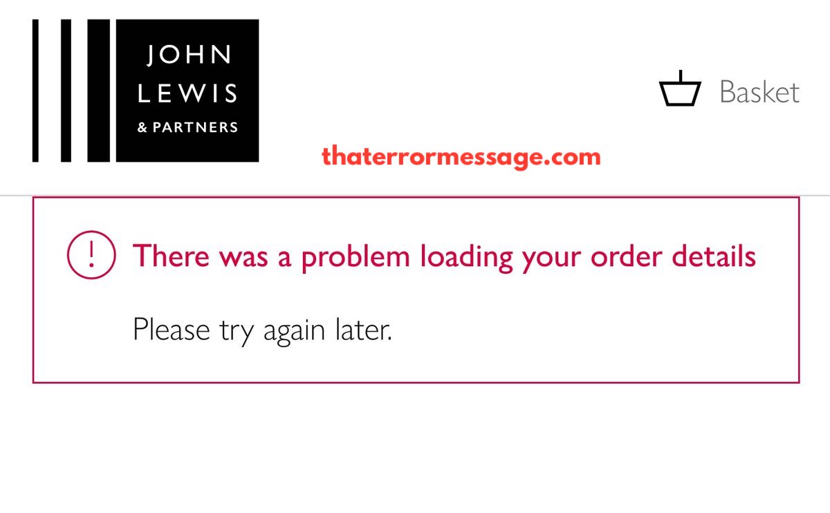 There Was A Problem Loading Your Order Details John Lewis And Partners