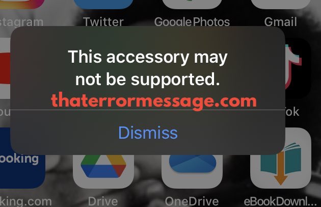 This Accessory May Not Be Supported Iphone