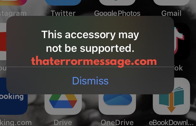 This Accessory May Not Be Supported Iphone