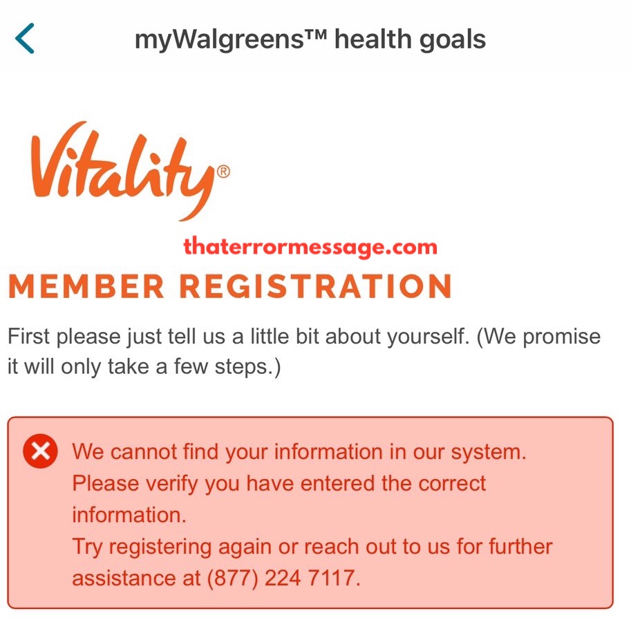We Cannot Find Your Information In Our System Walgreens