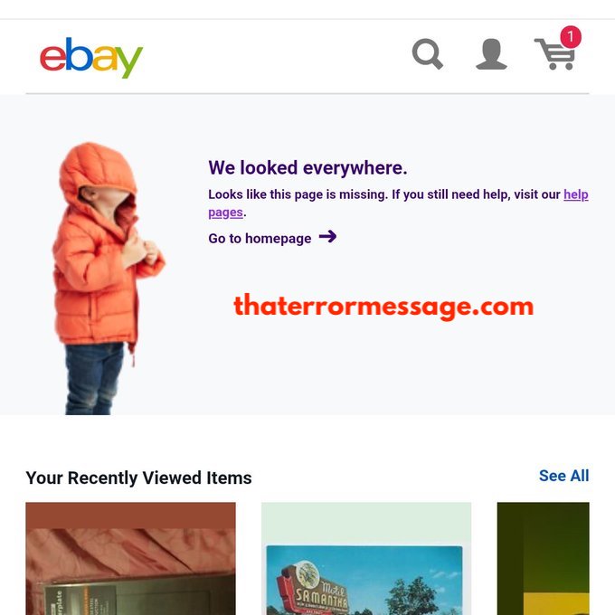 Looks Like This Page Is Missing Ebay