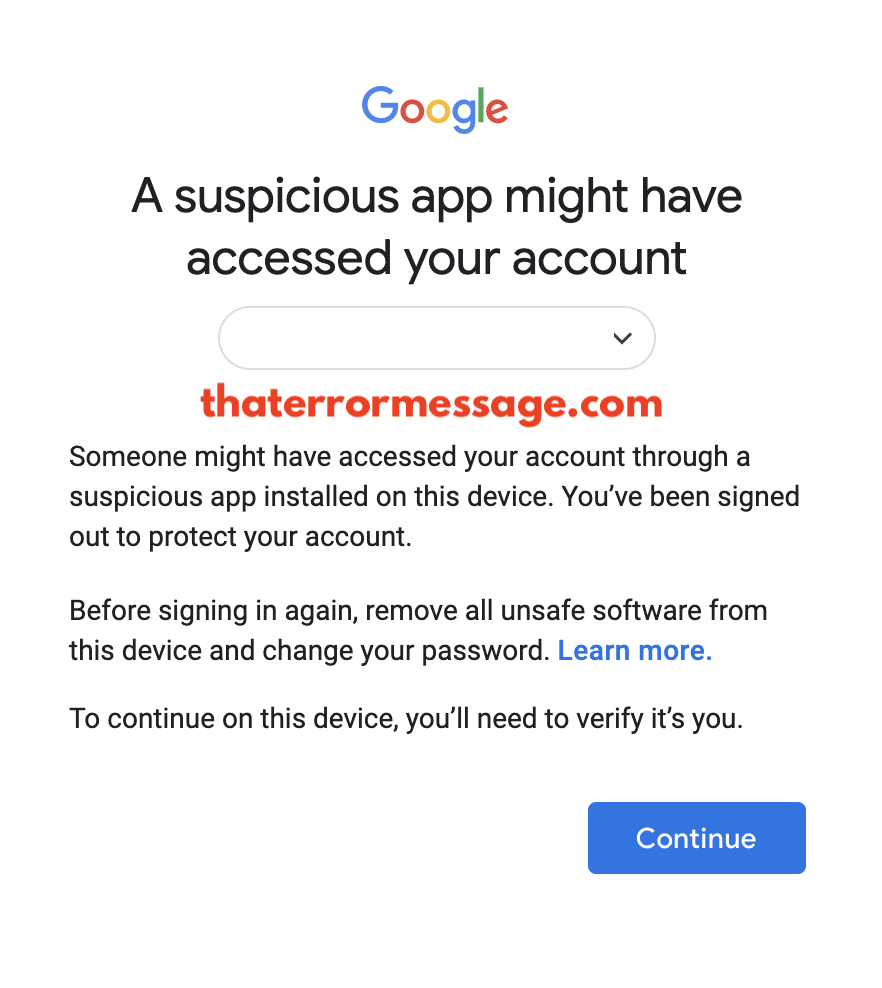 Fix Someone Might Have Accessed Your Account Through A Suspicious App Installed On This Device Google That Error Message Forum Latest Errors