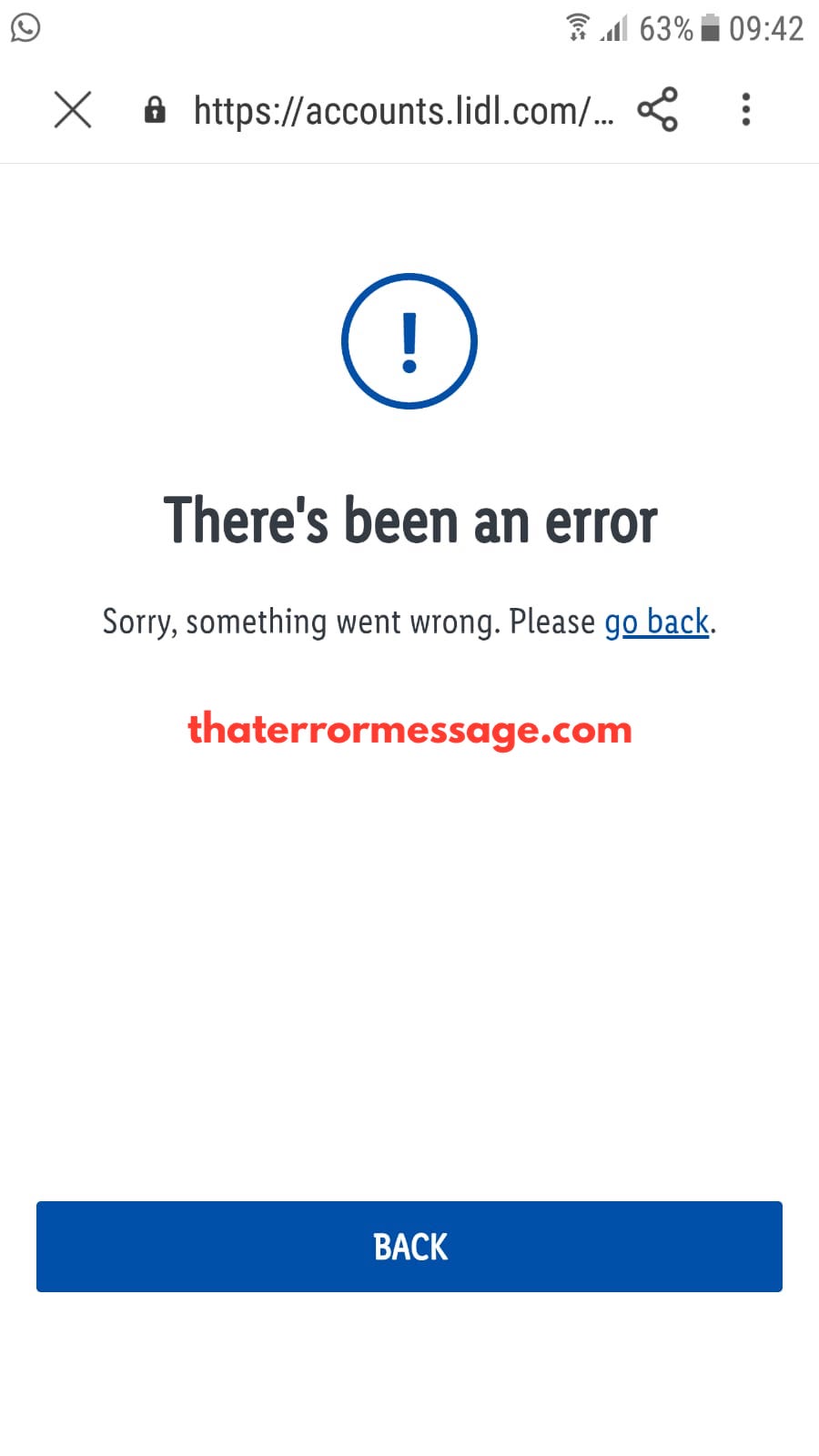 Theres Been An Error Lidl