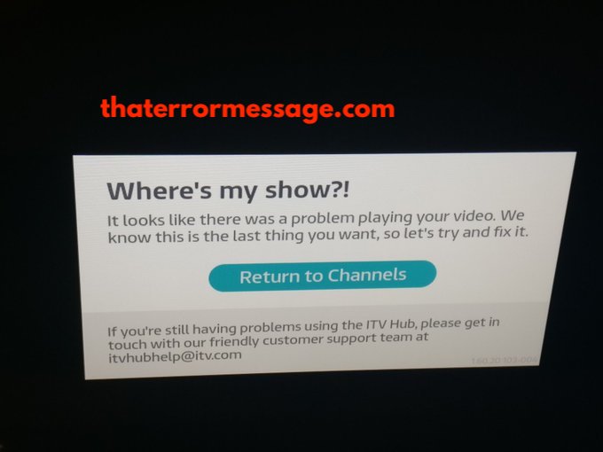 Problem Playing Your Video Itv Hub