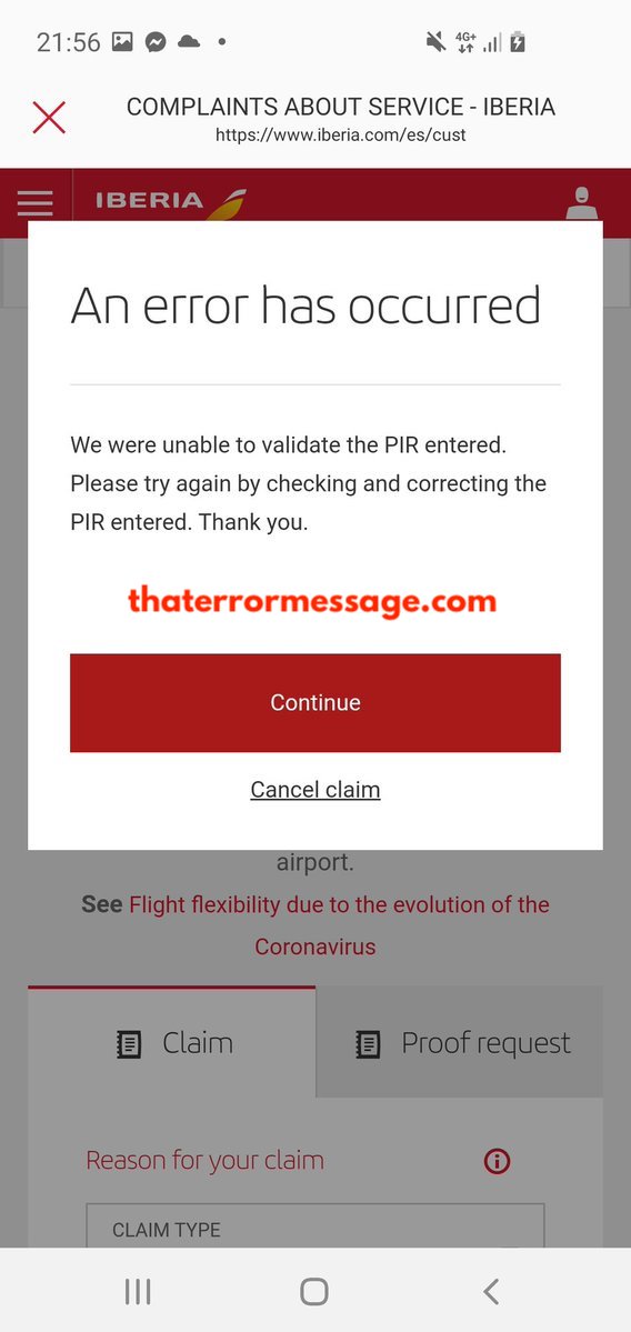 Unable To Validate The Pir Entered Iberia