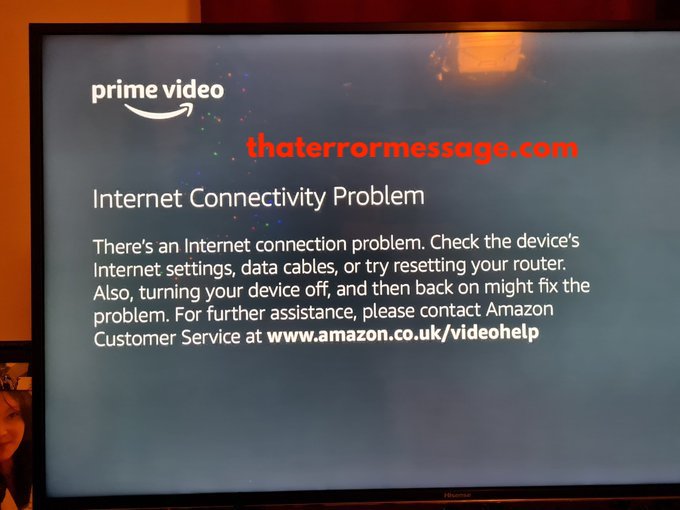 Internet Connectivity Problem Amazon Prime Video