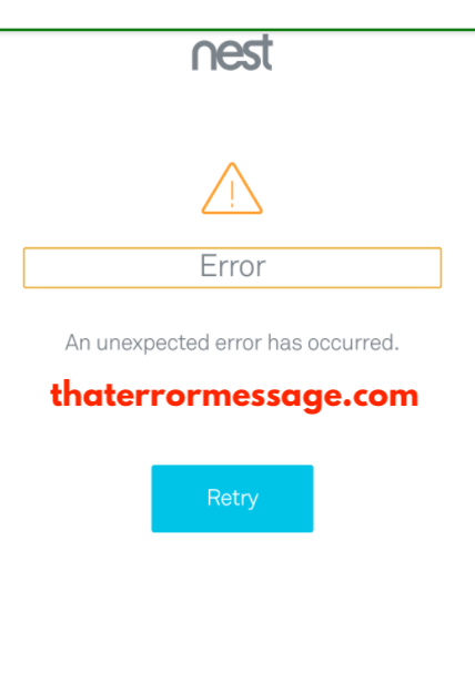 Unexpected Error Has Occurred Nest