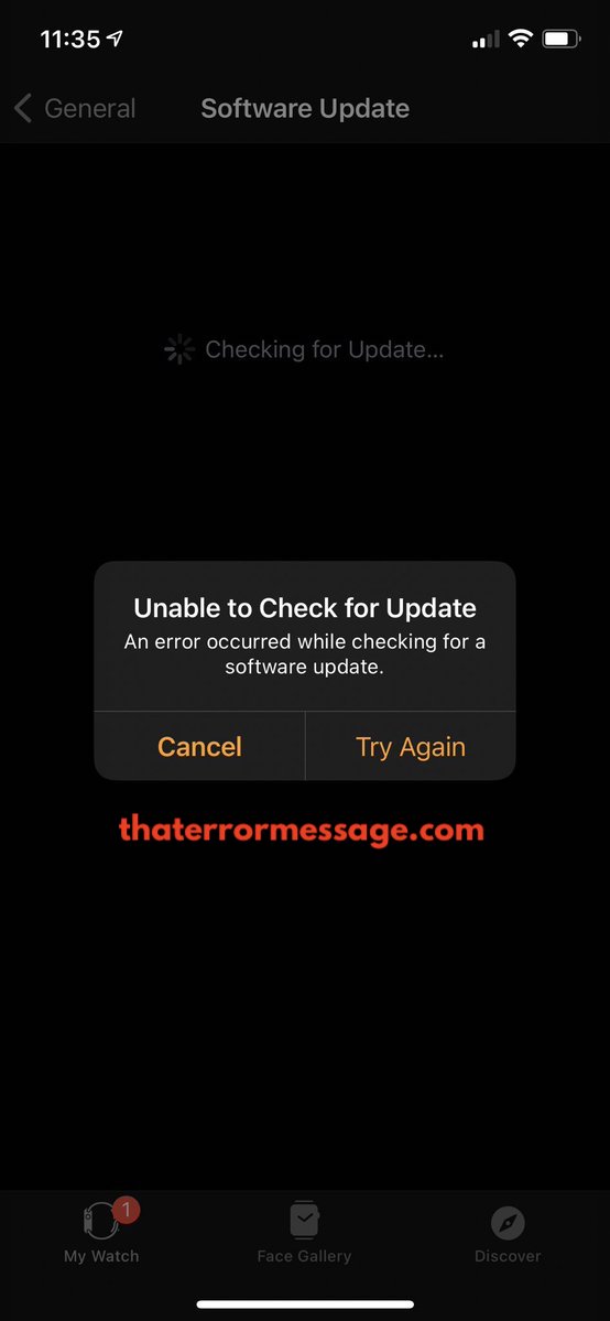 Apple Watch Ios Unable To Check For Update