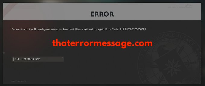 Connection To The Blizzard Game Server Has Been Lost