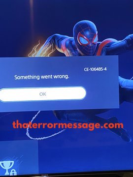 Something Went Wrong Ce 106485 4playstation