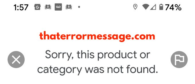 Sorry Product Or Category Was Not Found Google Business