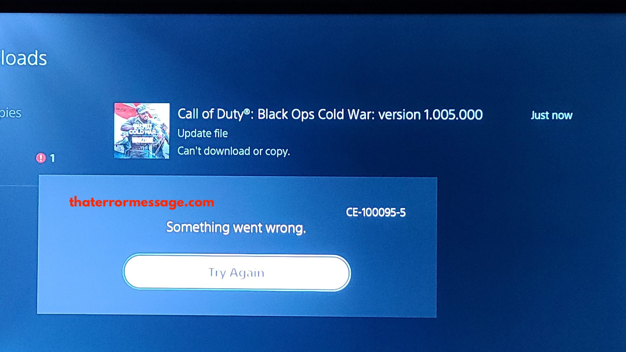 Something Went Wrong Ce 100095 5 Playstation