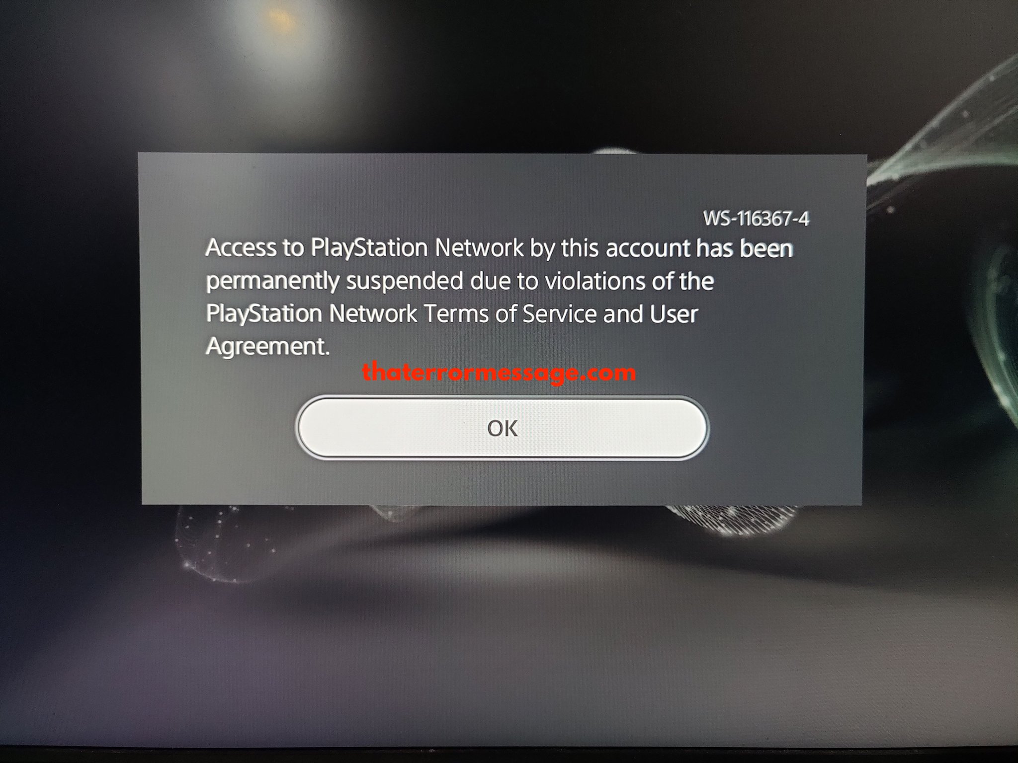 Access To Playstation Network By This Account Has Been Suspended Ws 116367 4