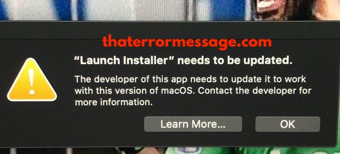Launch Installer Needs To Be Updated