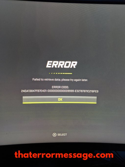 Failed To Retrieve Data Error Code Ea Sports Nhl