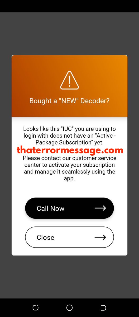 Looks Like This Ius Does Not Have An Active Subscription Pack Yet Go Tv Nigeria