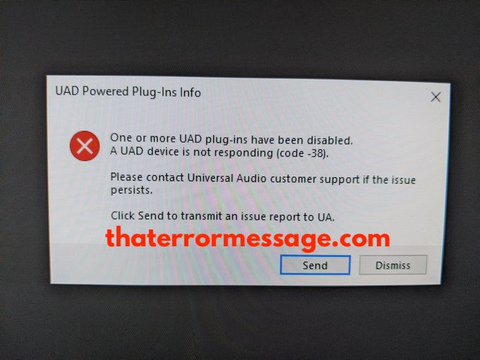 One Or More Uad Plug Ins Have Been Disabled