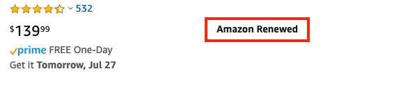 Amazon Renewed Product