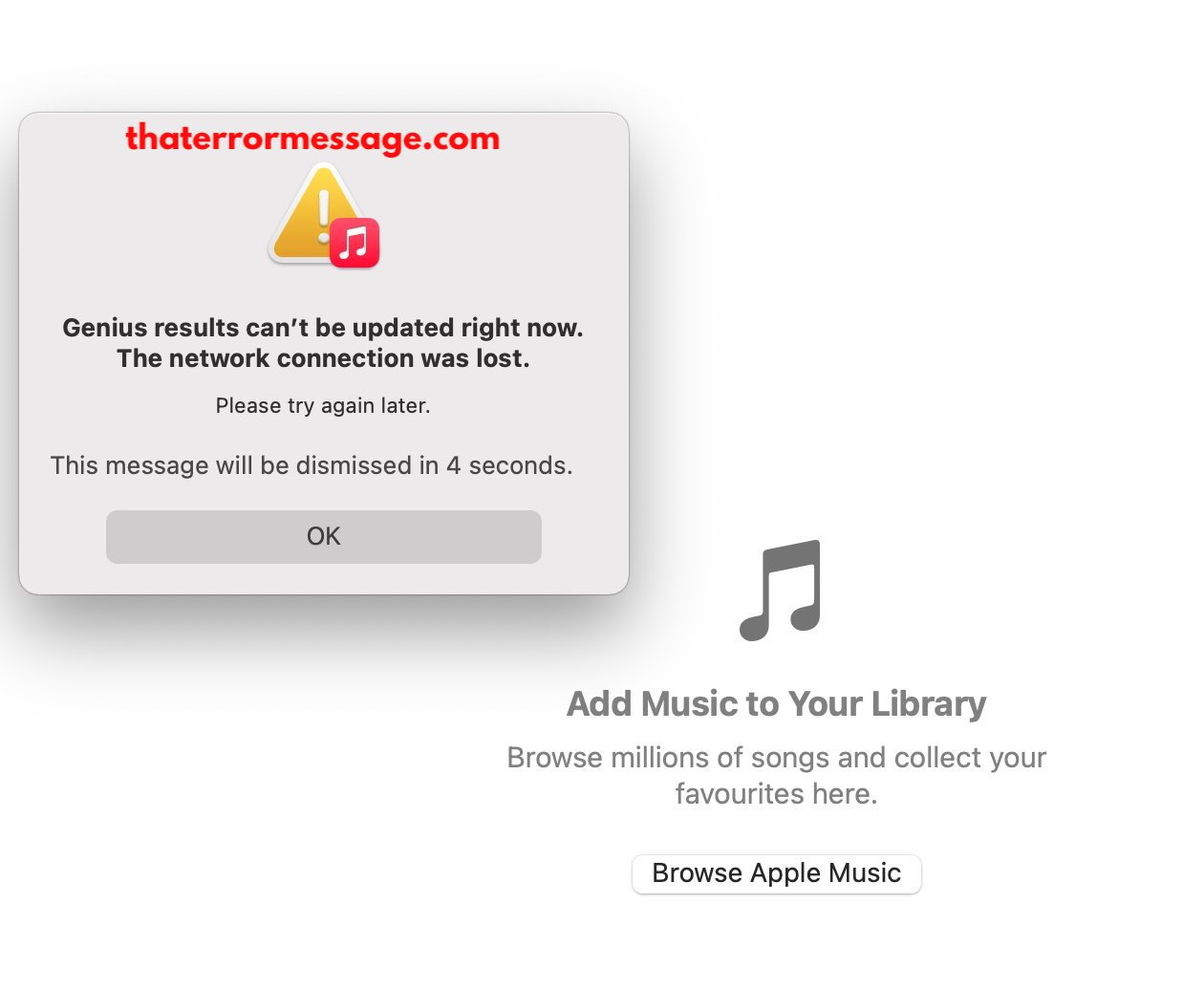 Genius Results Cant Be Updates Right Now