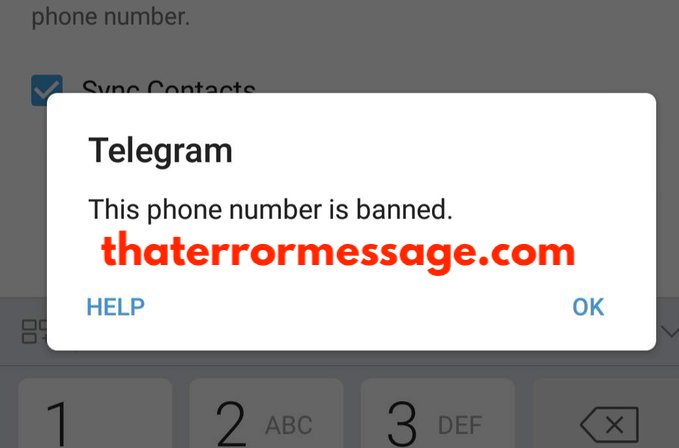 Phone Number Is Banned Telegram Messenger