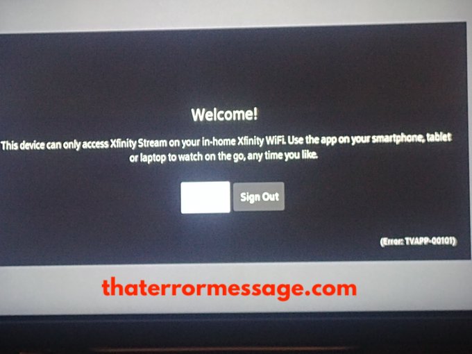 Device Can Only Access Xfinity Stream In Your In Home Xfinity Wifi