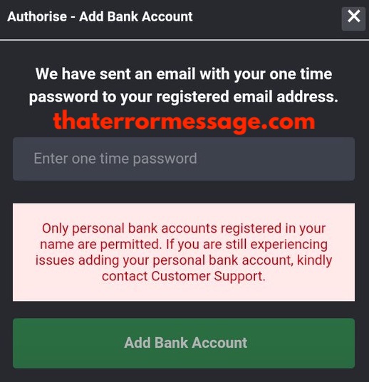 Only Personal Bank Accounts Registered In Your Name Permitted Bet9ja