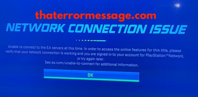 Unable To Connect To Ea Servers At This Time