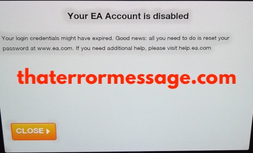 Your Login Credentials Might Have Expired Ea