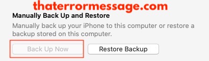 Itunes Back U Now Button Greyed Out