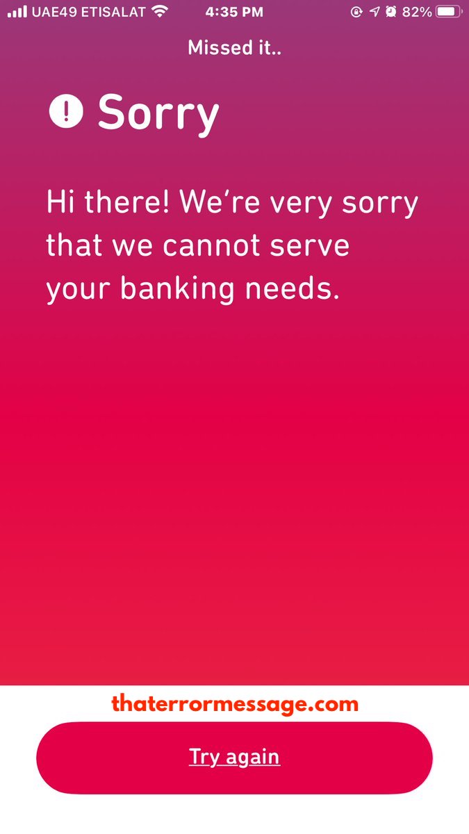 Cannot Serve Your Banking Needs Liv Bank