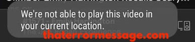 Not Able To Play This Video In Your Current Location Spoitfy