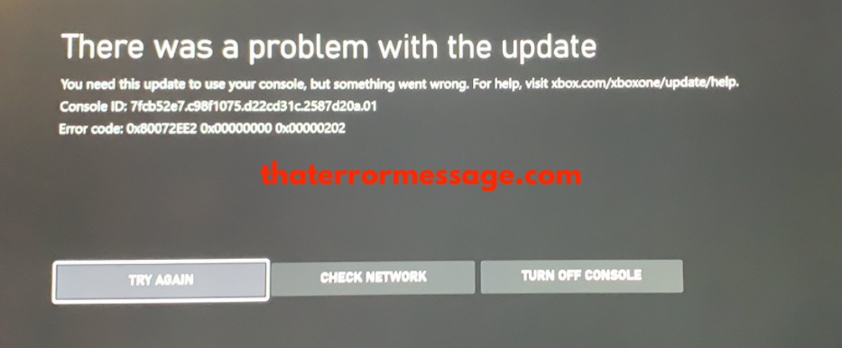 Problem With Update 0x80072ee2 Xbox
