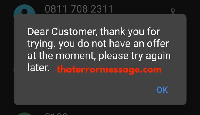 You Do Not Have An Offer At The Moment Mtn Nigeria