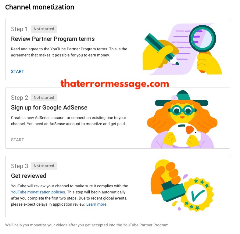 Youtube Channel Monetization Steps