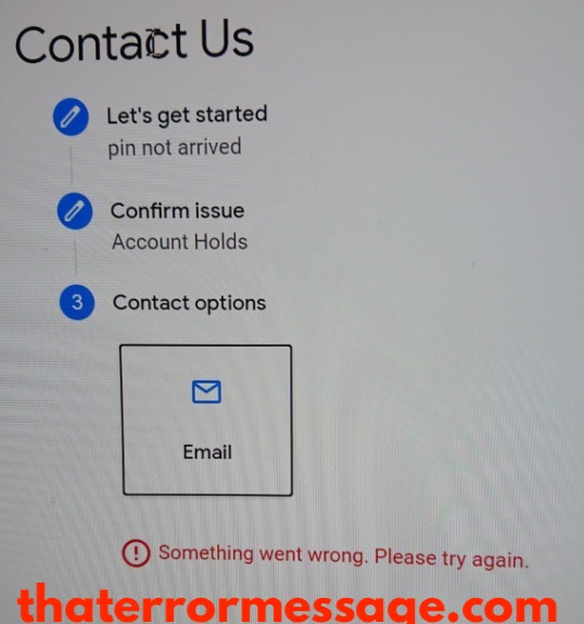 Contact Us Something Went Wrong Google Adsense