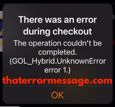 Gol Hybrid Unknownerror Error 1 Sainsburys