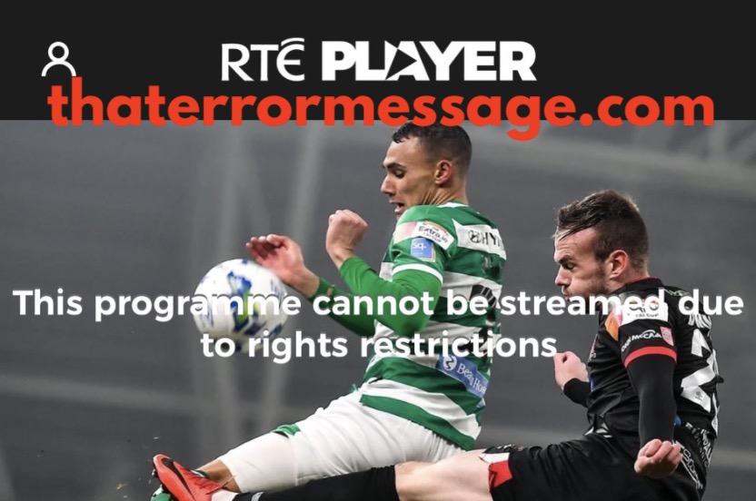 Program Cannot Be Streamed Due To Rights Restrictions Rte Player