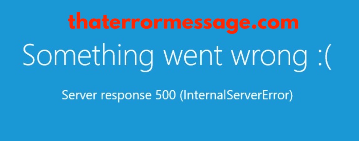 Server Response 500 Internal Server Error Ring