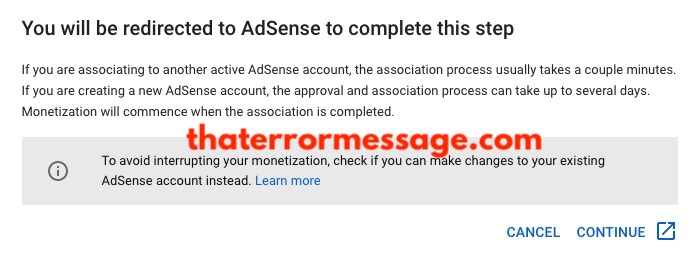 Youtube Associate Another Adsense Account