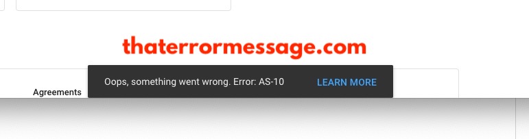 Youtube Error As 10